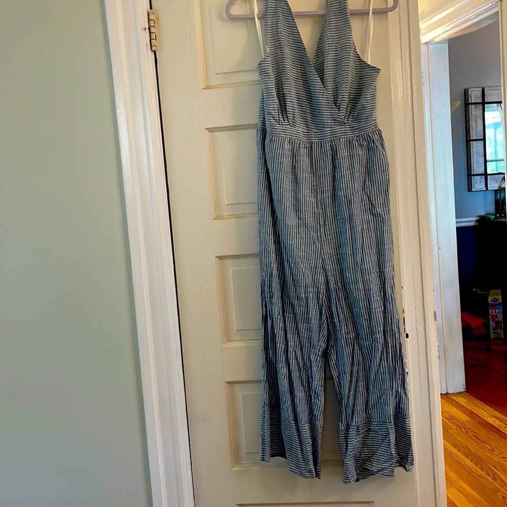 Express jumper, blue and white stripes